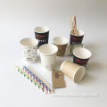 Biodegradable12oz double wall cup kraft paper cup